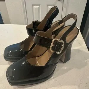 Sam Edelman Black Patent Leather Women's Heels 6.5